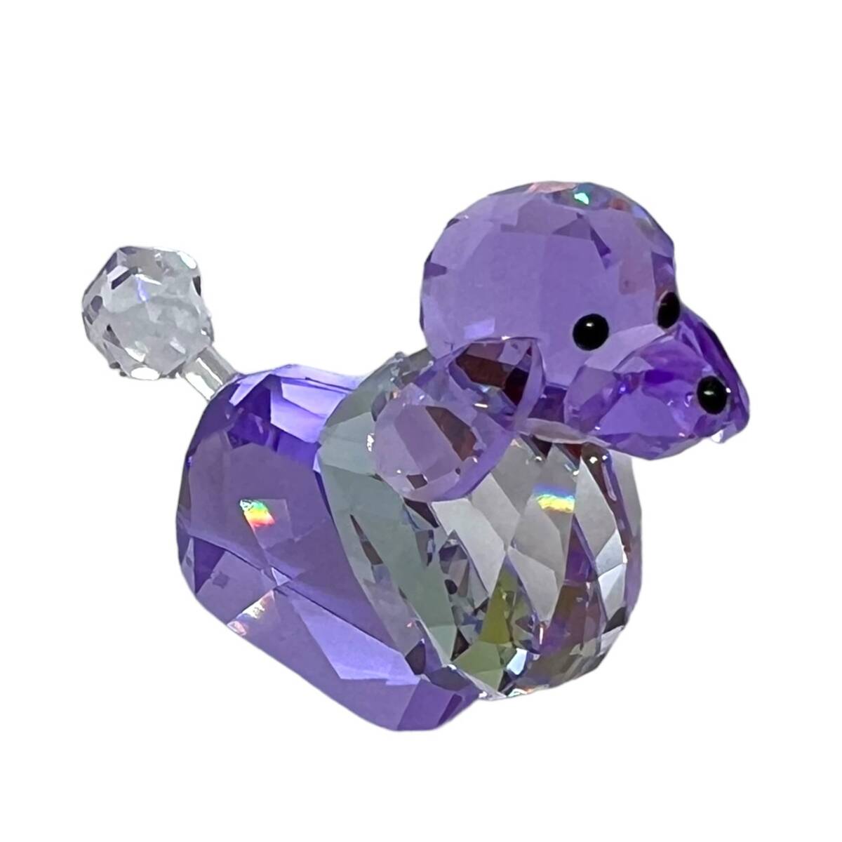 美品 スワロフスキー ハッピーダック ミスエレガント クリスタル