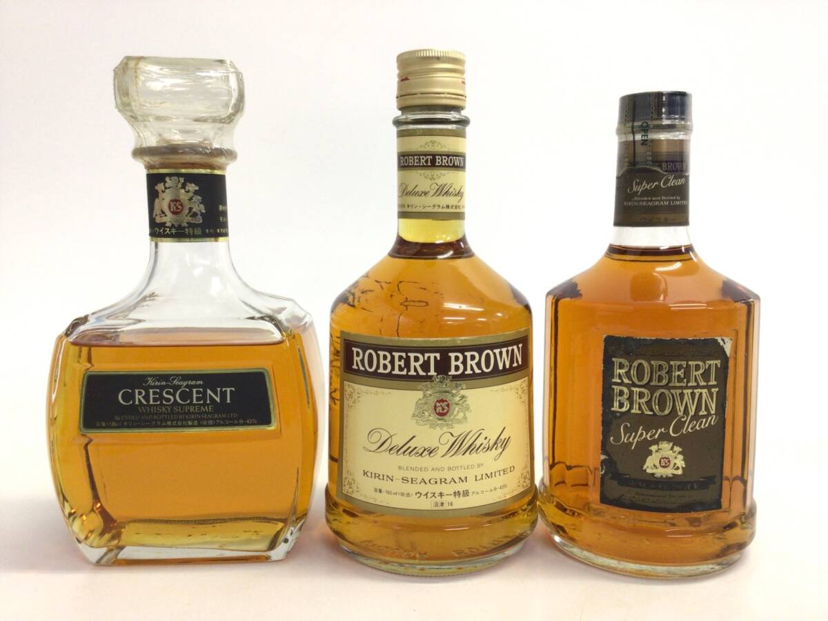 ウイスキー キリンシーグラム クレセント ロバートブラウン 3本セット