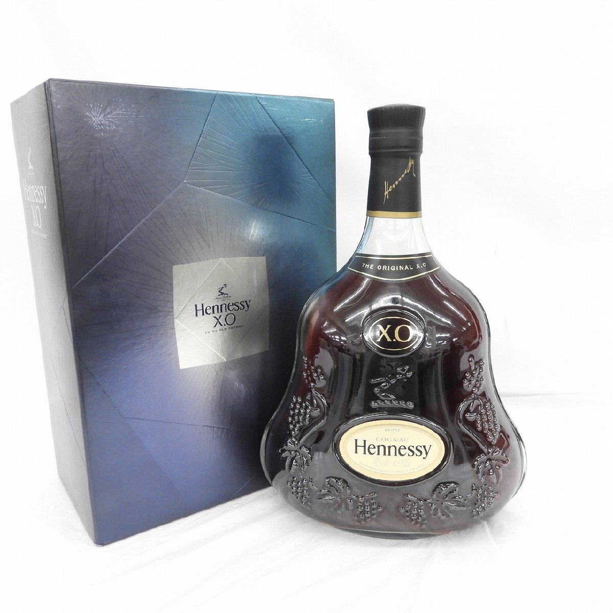 未開栓】Hennessy ヘネシー XO 黒キャップ クリアボトル ブランデー