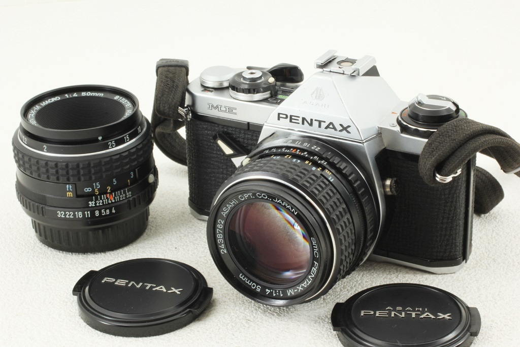ジャンク品◇Pentax ペンタックス ME smc Pentax-M 50/1.4 MACRO 50/4