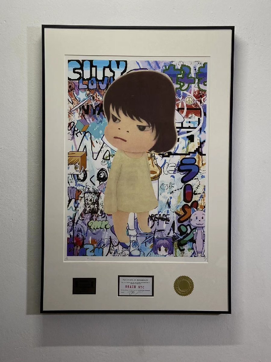 DEATH NYC 額付き 世界限定100枚 奈良美智 Yoshitomo Nara Missing in