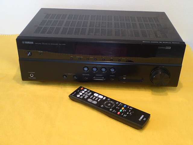 YAMAHA RX-V381 AVアンプ リモコン付き Bluetooth接続で便利、良い音