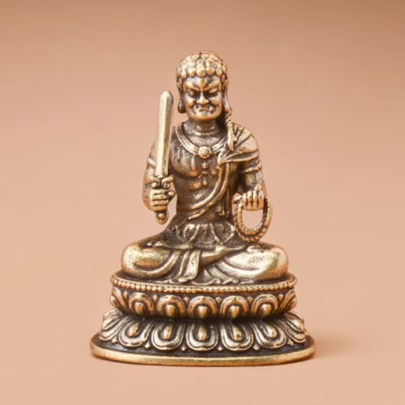 旧蔵珍蔵 仏像 開運仏 笑仏 純銅製 アンティーク 置物 時代物 本物保証