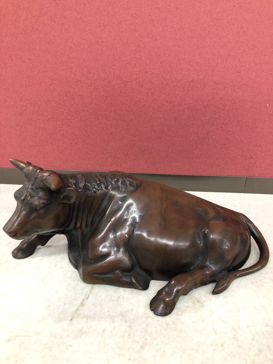 Yahoo!オークション -「牛 置物」(鉄製) (金属工芸)の落札相場・落札