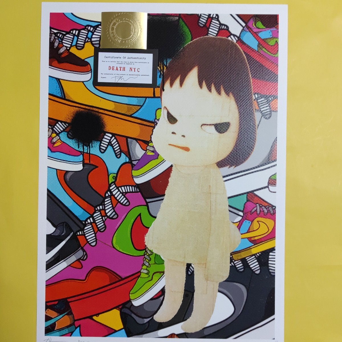 ⭐️death nyc 世界限定100枚 ⭐️奈良美智 DEATH NYC 世界限定100枚