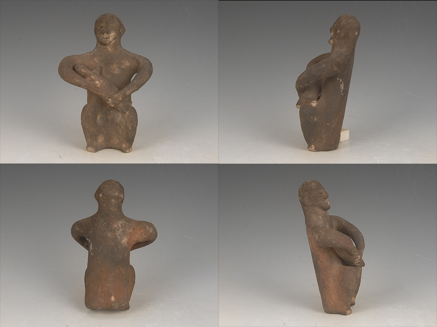 Yahoo!オークション - 昔の夢 e57 時代 台湾 タオ族 母子 土人形 置物