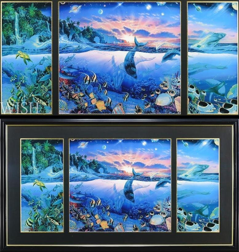 大人気 クリスチャン ラッセン「インティメイトモーメント」シルク