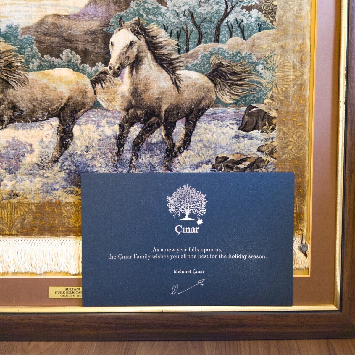 ヘレケ・チナル工房 ］13×13 シルク 手織り ［Cinar工房 Sultani 169万