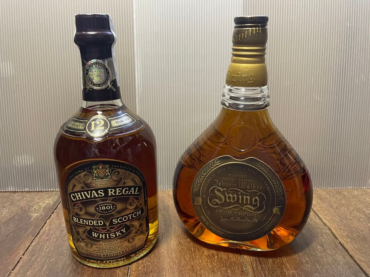 オールドパー12年& ジョニーウォーカースウィング & シーバスリーガル12年