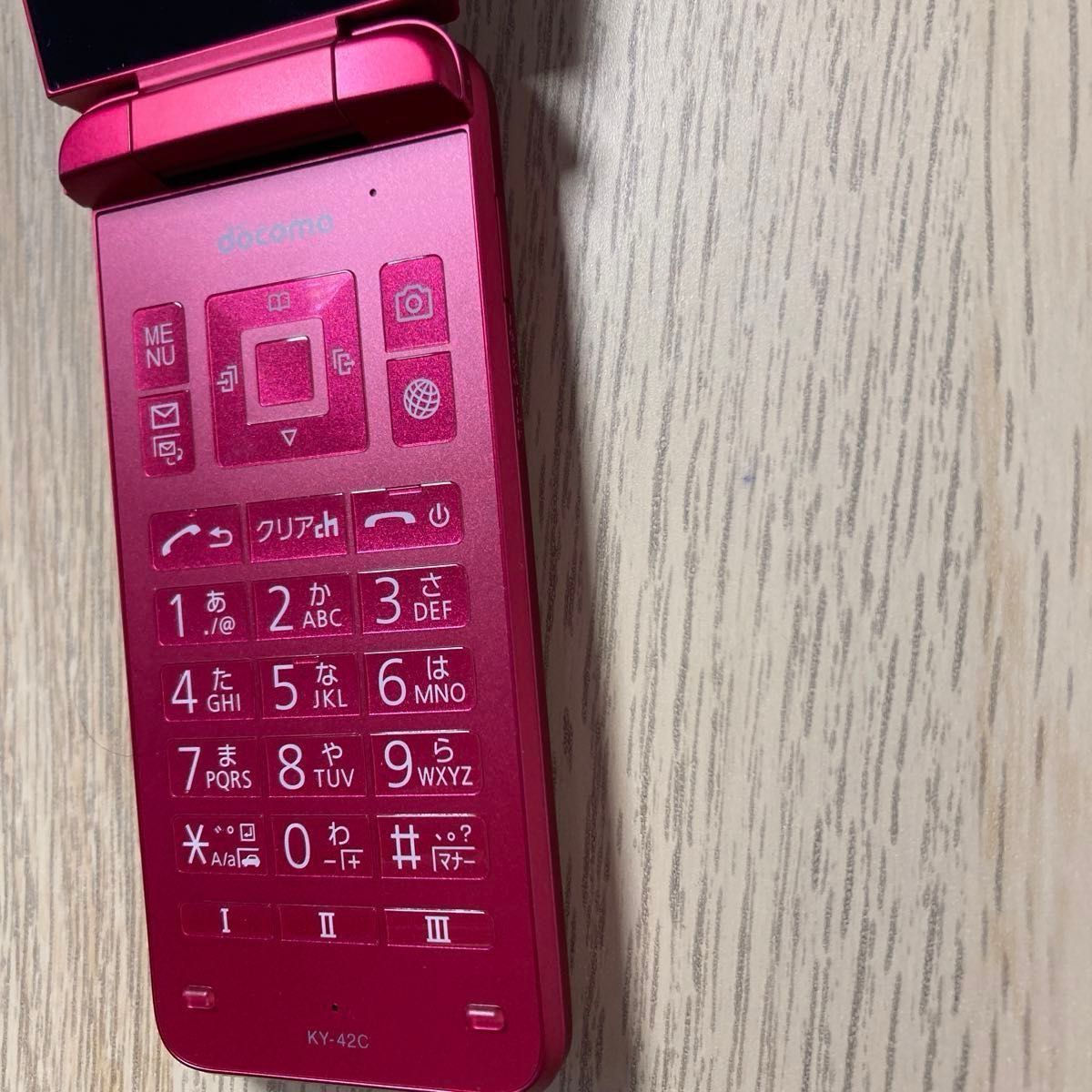 DIGNO ケータイ KY-42C ドコモ レッド red 赤 ガラケー DIGNO