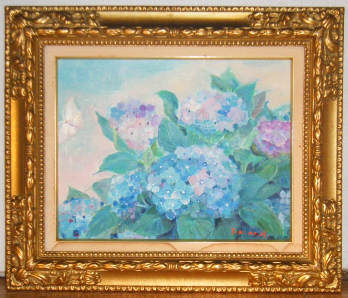 真作】絵画 油彩SM 力強き花束 厚塗り表現 モダン静物画 X169 真作