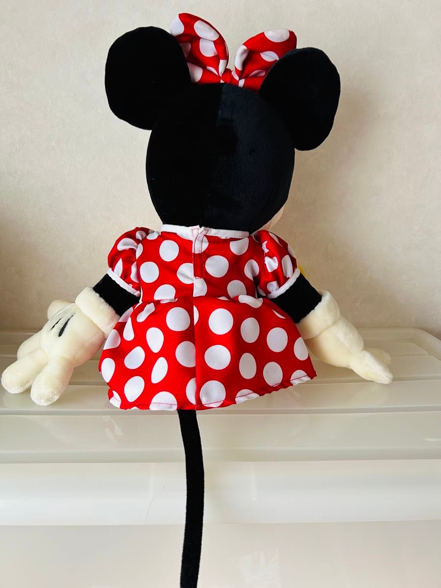 ディズニー ミニーマウス ぬいぐるみ特大 水玉模様 在庫確認願います
