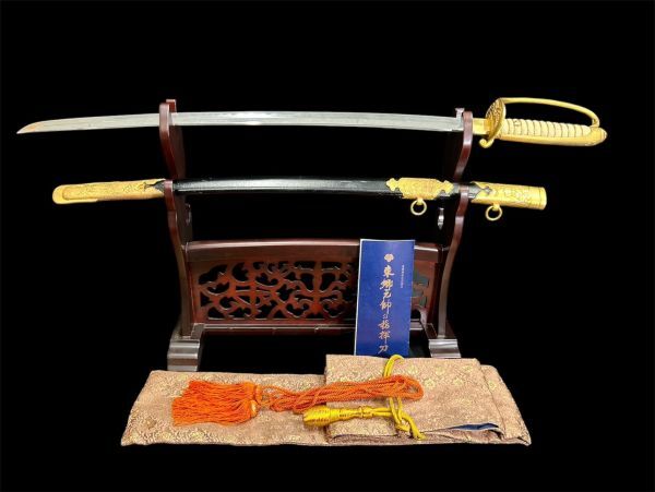 Q7-52】模造刀 東郷元師 指揮刀 東郷神社創建50周年記念 公式認定