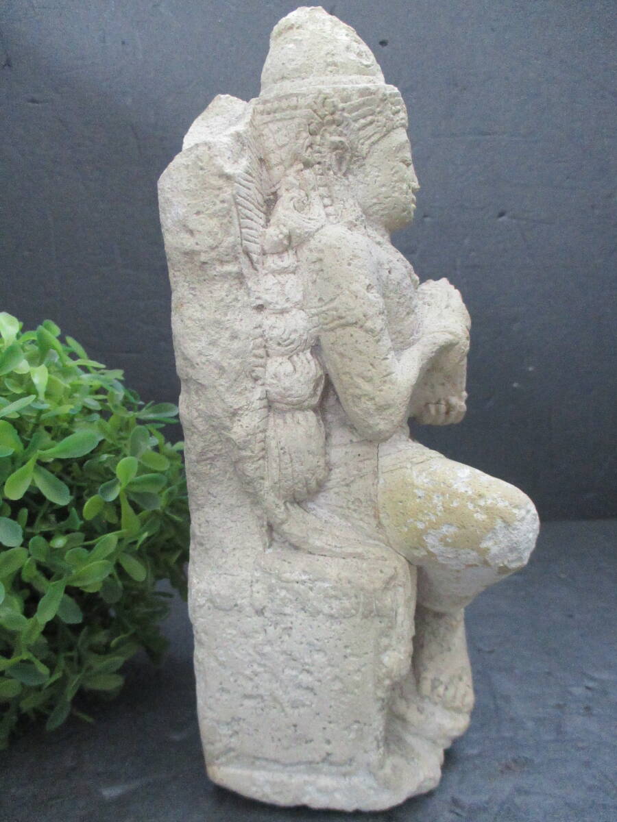 レア】石灰石？ 石仏 仏像 彫刻 オブジェ 石造 古代 アルカイック調