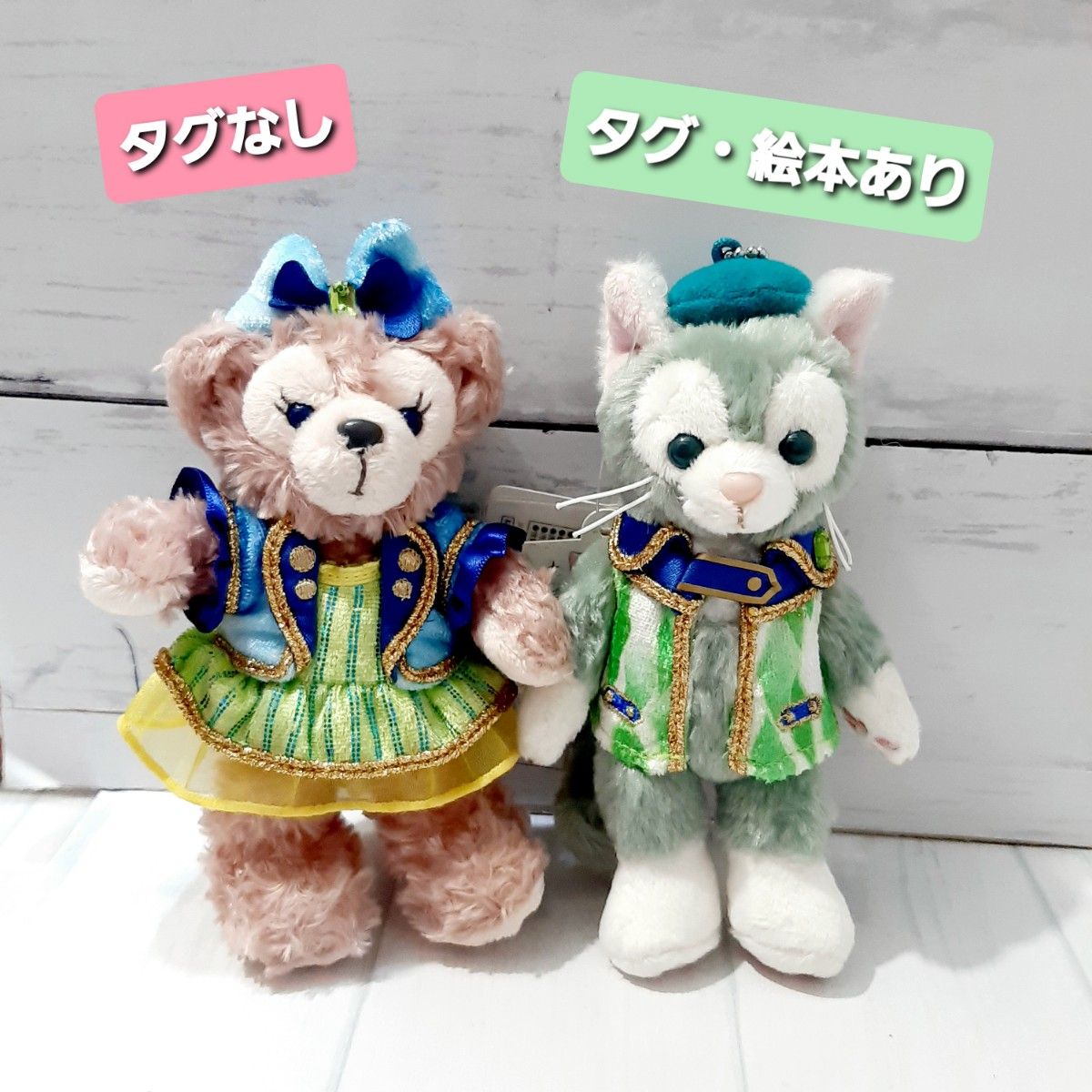 ダッフィー ・シェリーメイ ・ジェラトーニ ぬいぐるみバッチ ぬいば