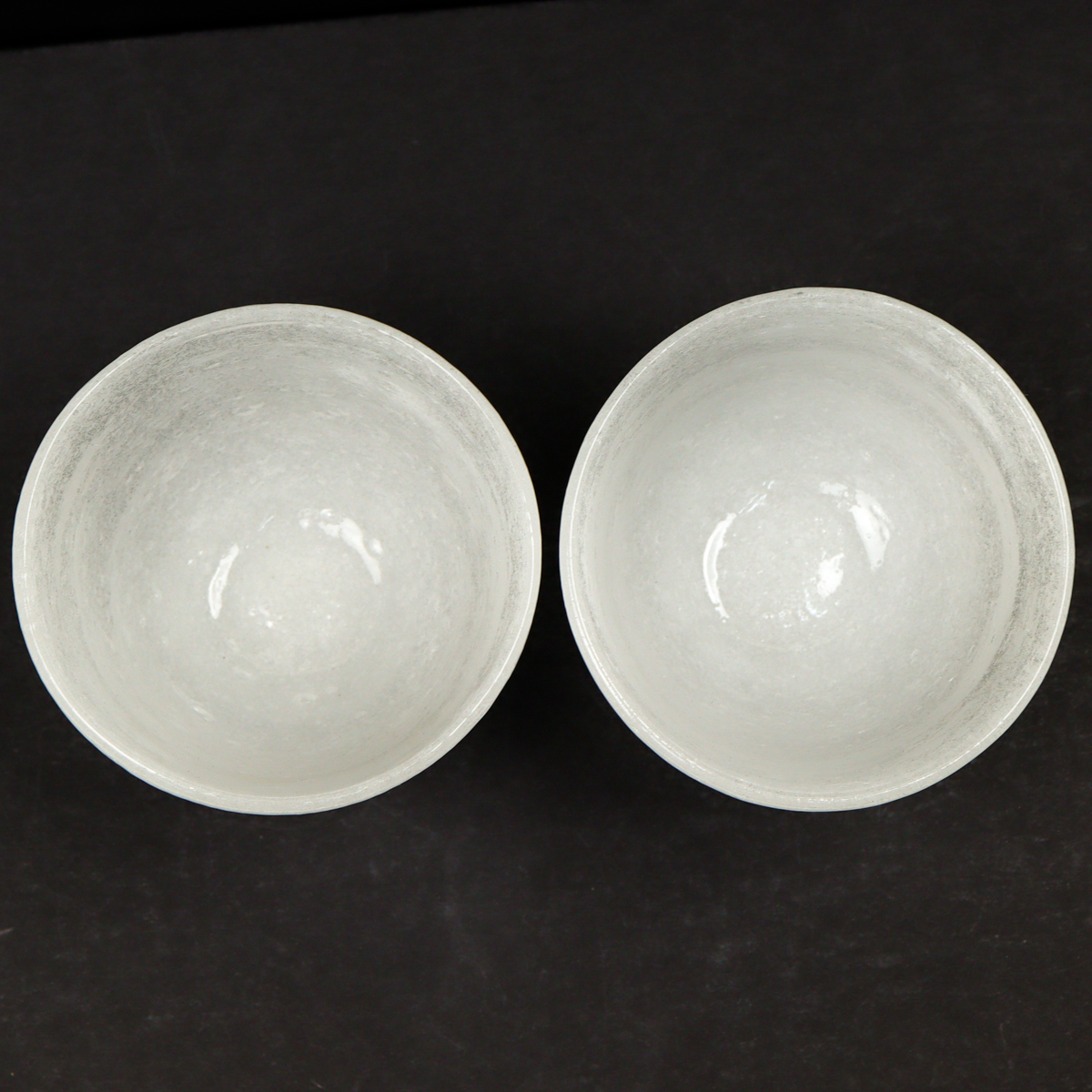 横山秀樹 皿鉢 白泡 吹きガラス 横山秀樹 皿鉢 白泡 吹きガラス