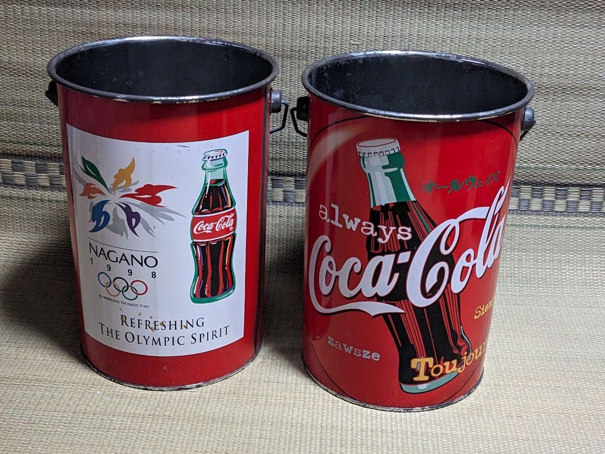 コカ・コーラ 1998長野オリンピック 記念ペール缶 2個｜Yahoo!フリマ