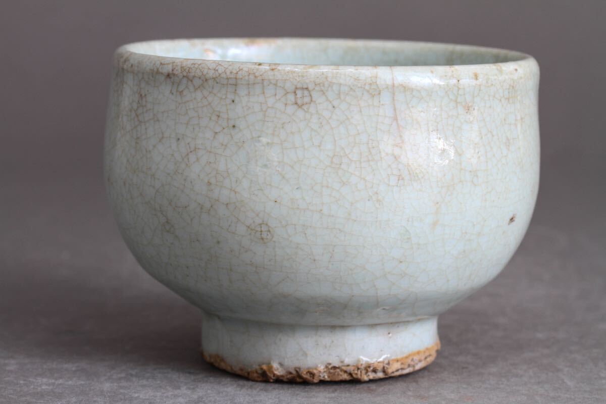 久】2596 李朝 白磁杯 朝鮮美術 韓国 高麗 白磁 李朝 朝鮮美術 白磁