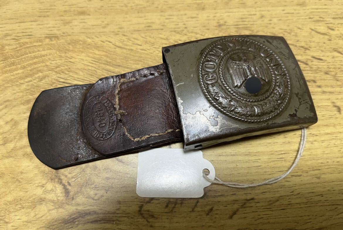MILITARY（ミリタリー） ドイツ軍 WW2ベルトバックル 実物（中古品