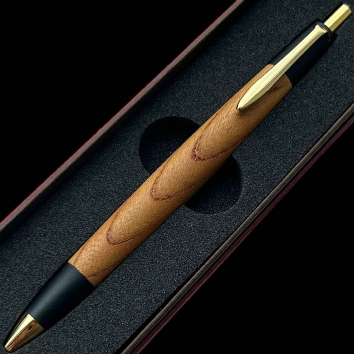 極上杢】 ボナンペン 欅 木軸シャープペンシル 真鍮金具 野原工芸似