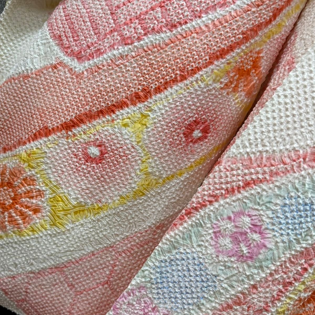 藤娘きぬたや 総絞り 名品 熨斗 白地 逸品 フルセット 振袖 振り袖