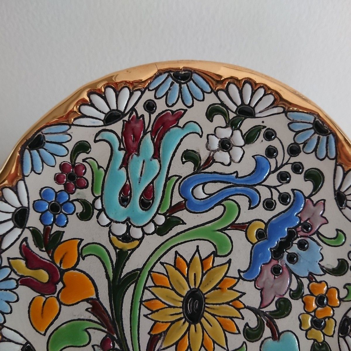 SPAIN スペイン SEVILLA セビリア焼 24k 金彩 飾皿 3枚組｜Yahoo