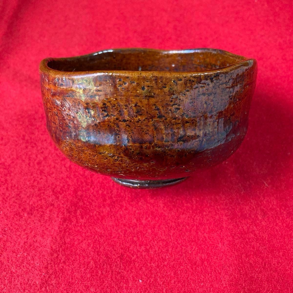 大樋焼 九代 大樋長左衛門 飴釉 香炉 共箱 アンティーク大樋焼 時代