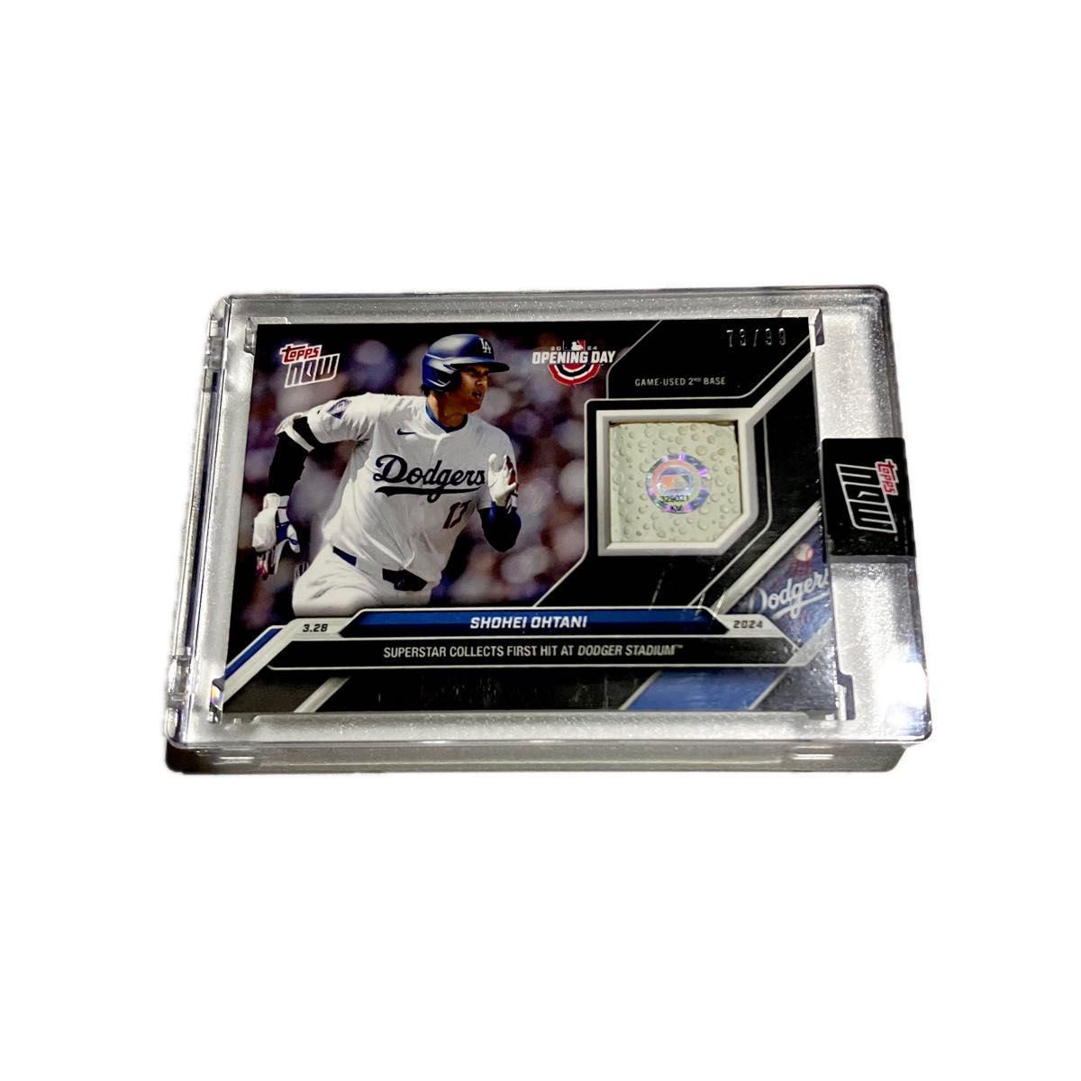 99枚限定 Topps Now 大谷翔平 ダブルヘッダー ベースレリック