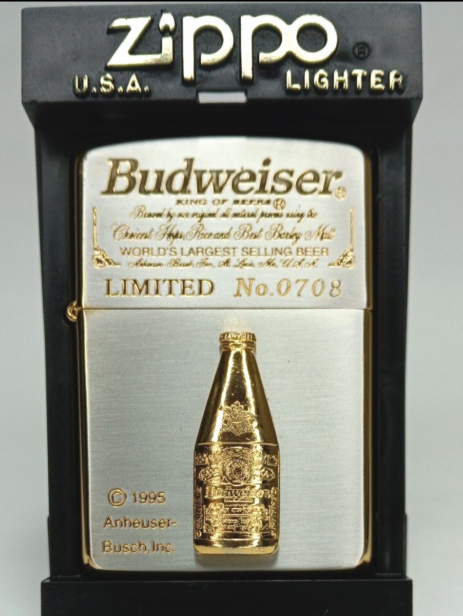 新品・未使用】希少Budweiser/バドワイザー 限定 zippo ジッポー