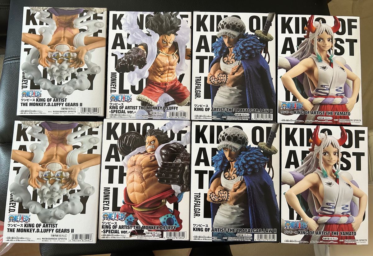 ワンピース 高品質 KING OF ARTIST フィギュアセット ルフィ