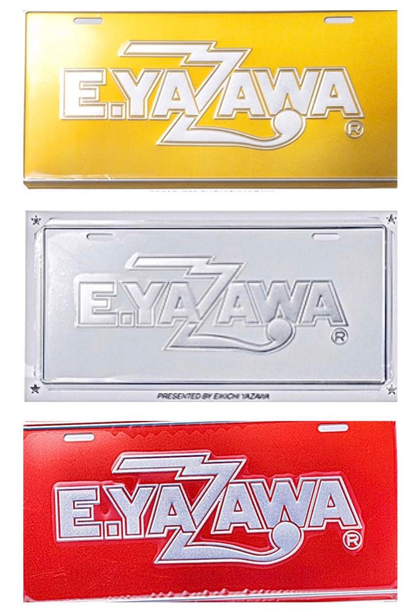 ☆矢沢永吉☆ ナンバープレート(ロゴ) ピンク×シルバー