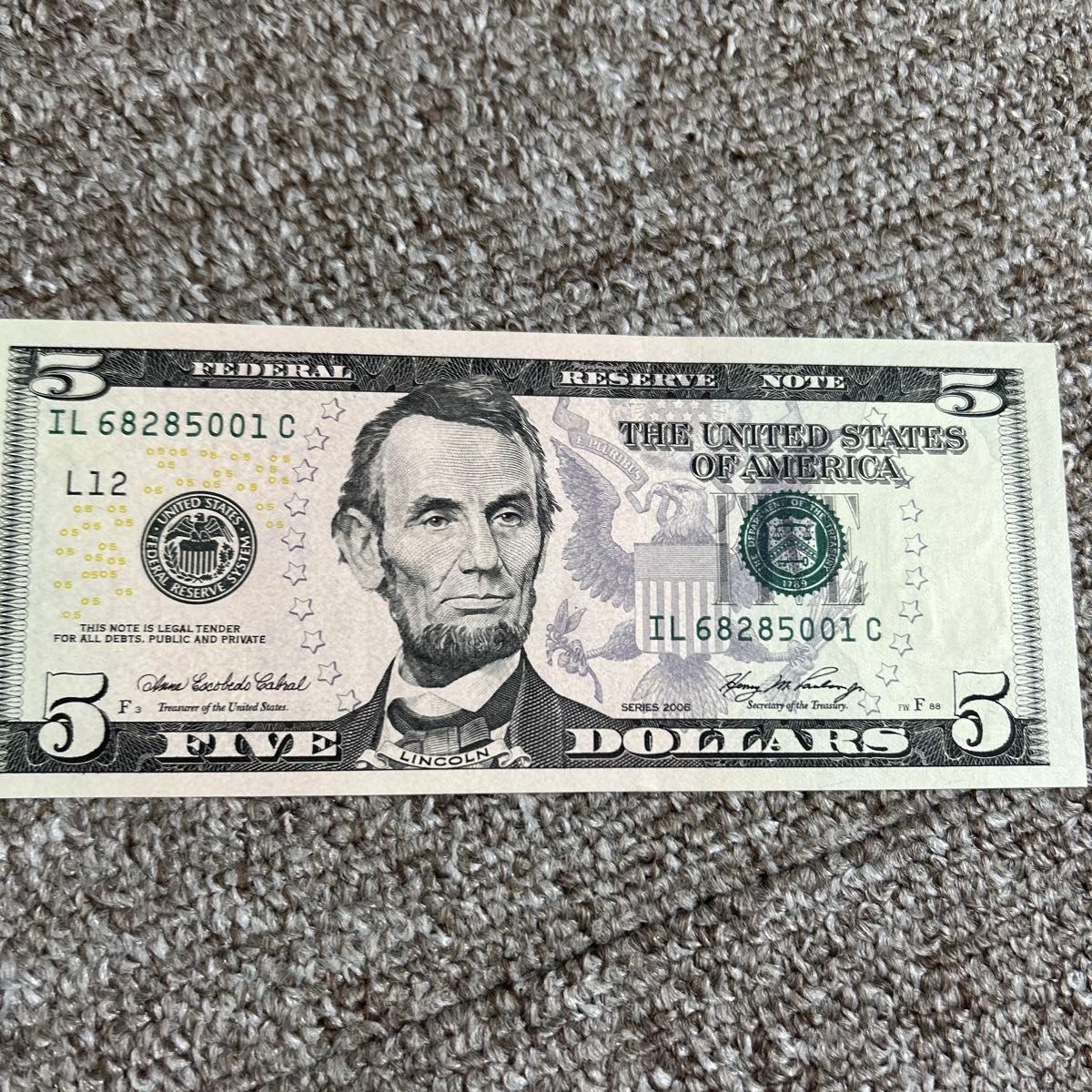 アメリカドル 旧紙幣 5ドル紙幣＆新5ドル紙幣 コレクション｜Yahoo