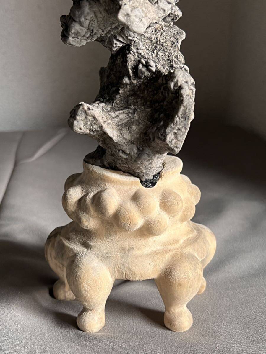 石製仏像頭部 彫刻オブジェ 中国古美術 石製仏像頭部 彫刻