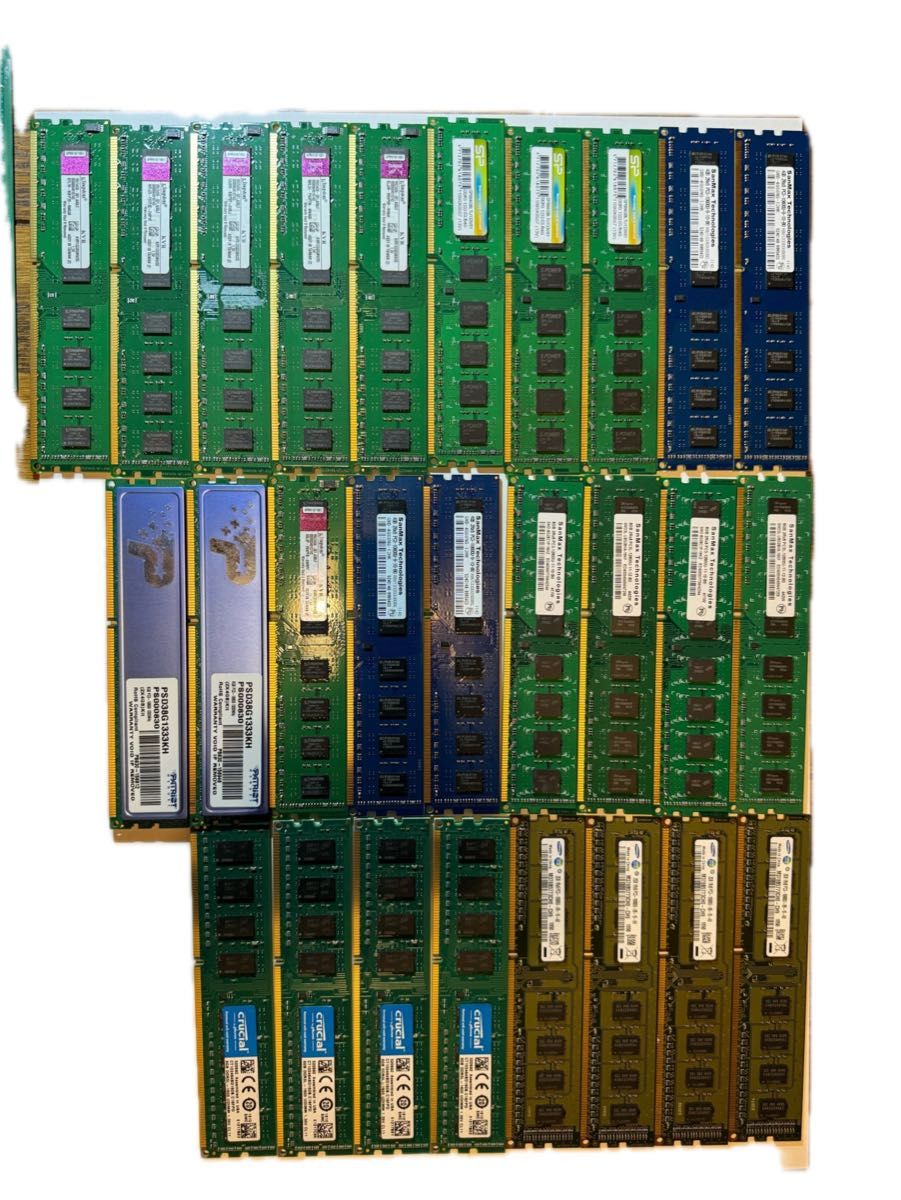 ジャンク まとめ売り 96枚 (デスクトップ用メモリ92枚 ノートパソコン