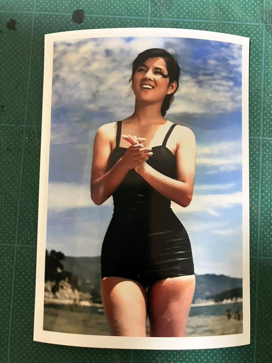 昭和レトロ 吉永小百合水着写真 テレビ型貯金箱 NHK