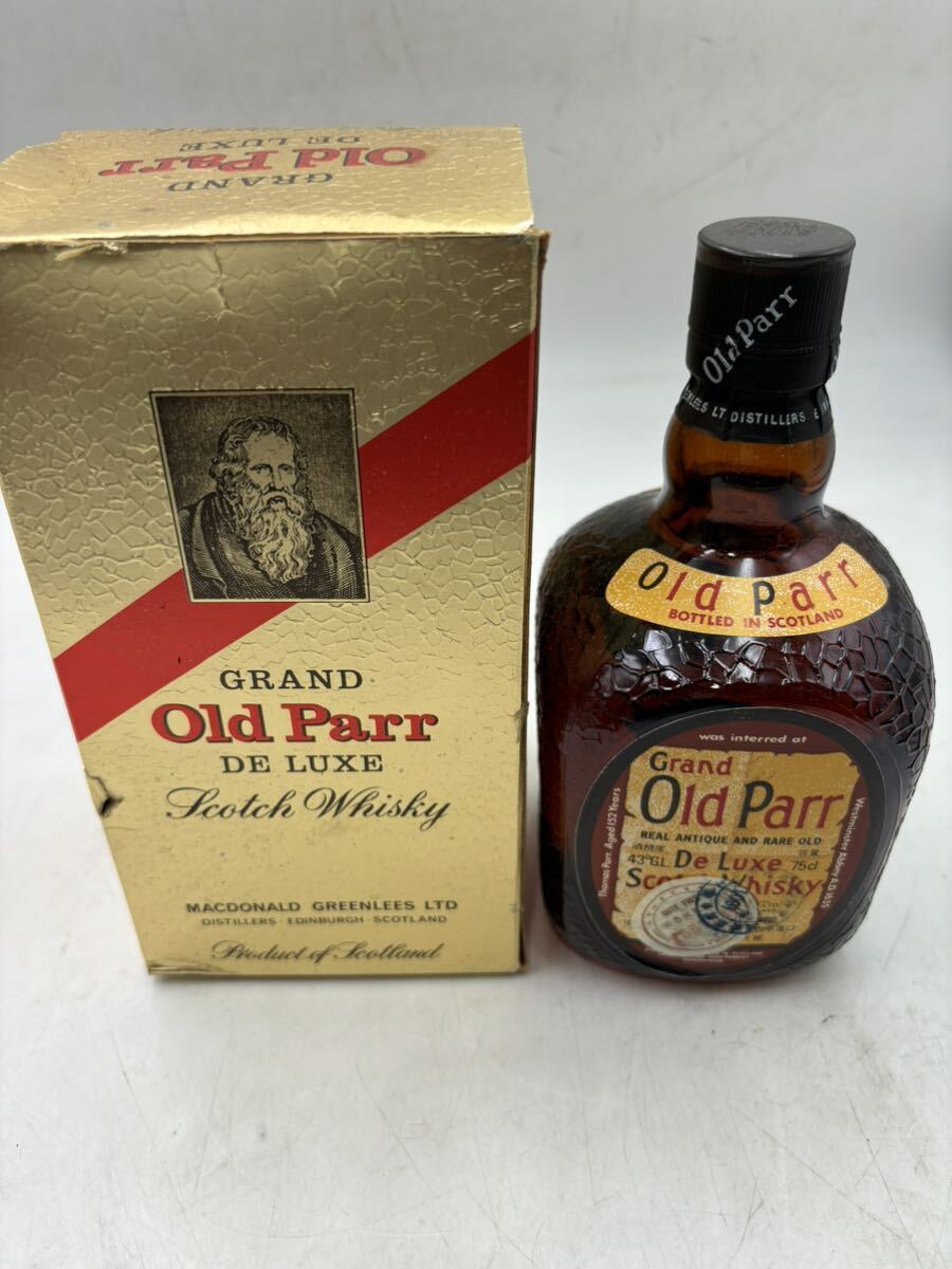 ー☆古酒未開栓 GRAND Old Parr 【53091】☆未開栓 スコッチウイスキー Old
