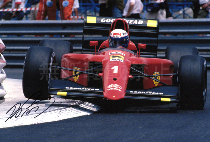名ドライバー、アラン・プロストのサイン入り！フェラーリからプロスト