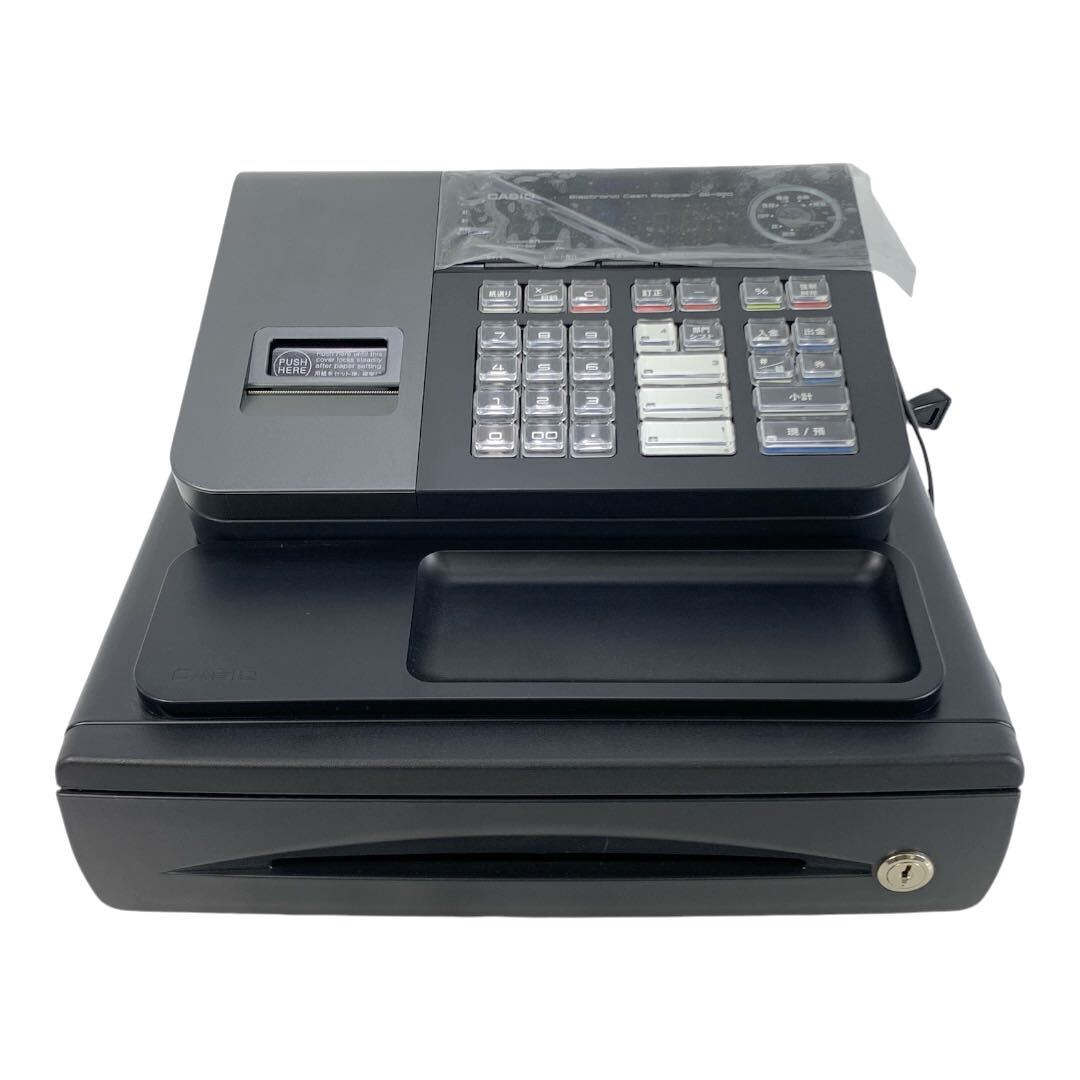☆M】カシオ CASIO 電子レジスター SE-S20 ブラック カギ付き