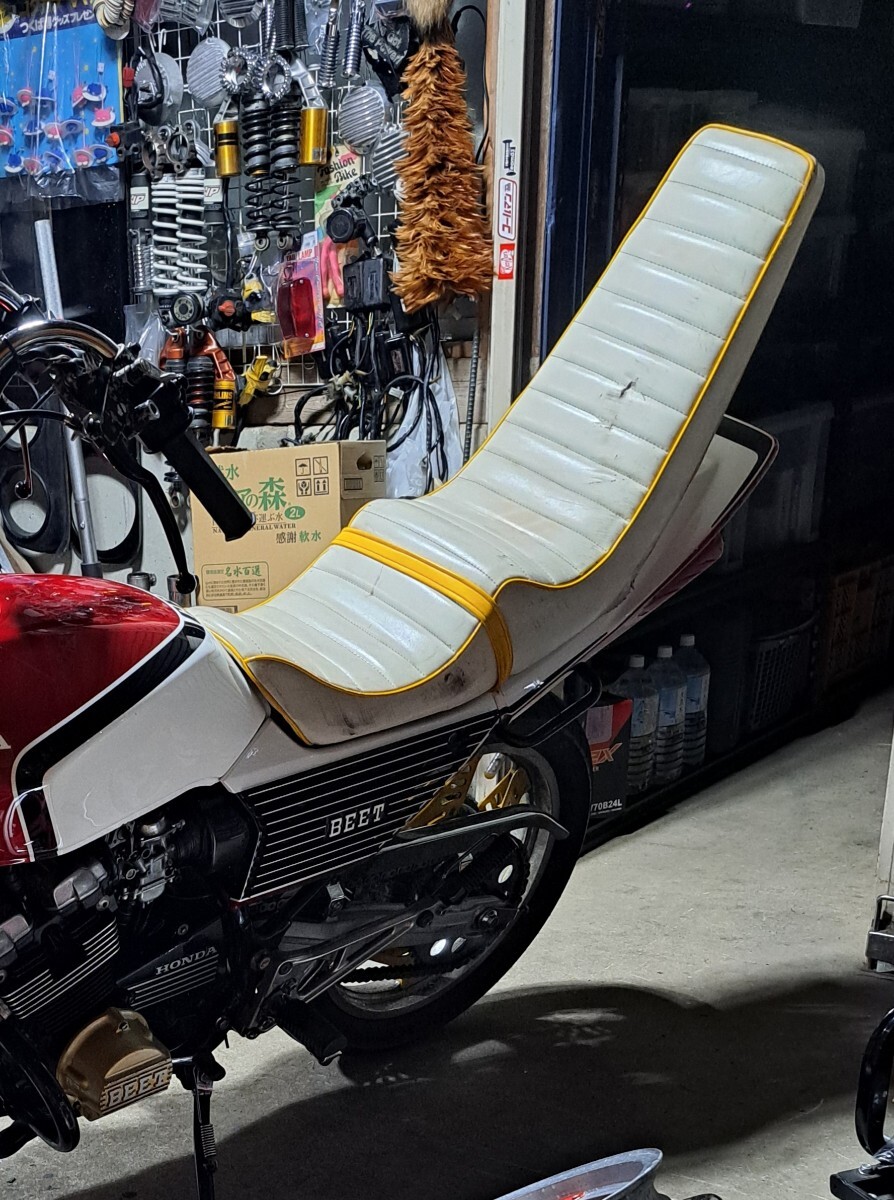 cbx400f 3段シートカワグチシート当時物