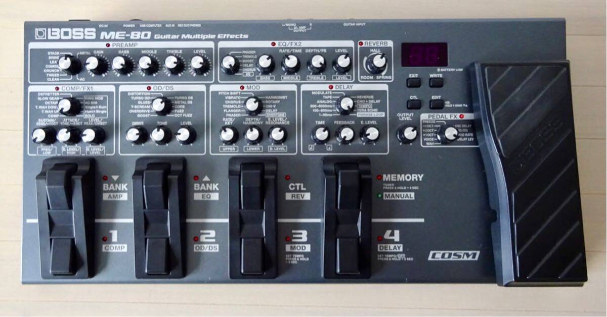 BOSS ME-80 ギター マルチエフェクター ライブに最適なギター用マルチ