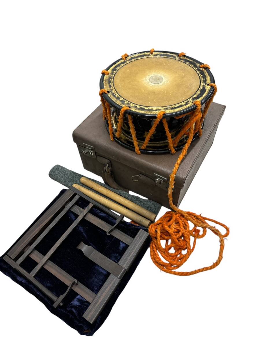 1SAM38 豪華金蒔絵 能 歌舞伎 狂言 小鼓 伝統芸能 和楽器 太鼓 締太鼓