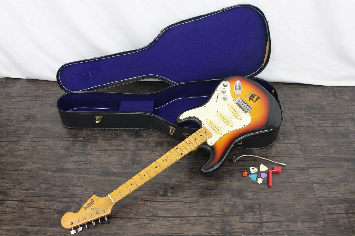 行董】TOMSON トムソン エレキギター ストラトタイプ 全長約99cm