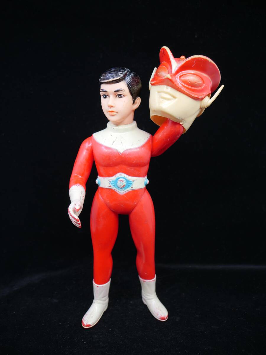 Yahoo!オークション - 当時物 ブルマァク レッドマン 面取れ ソフビ（