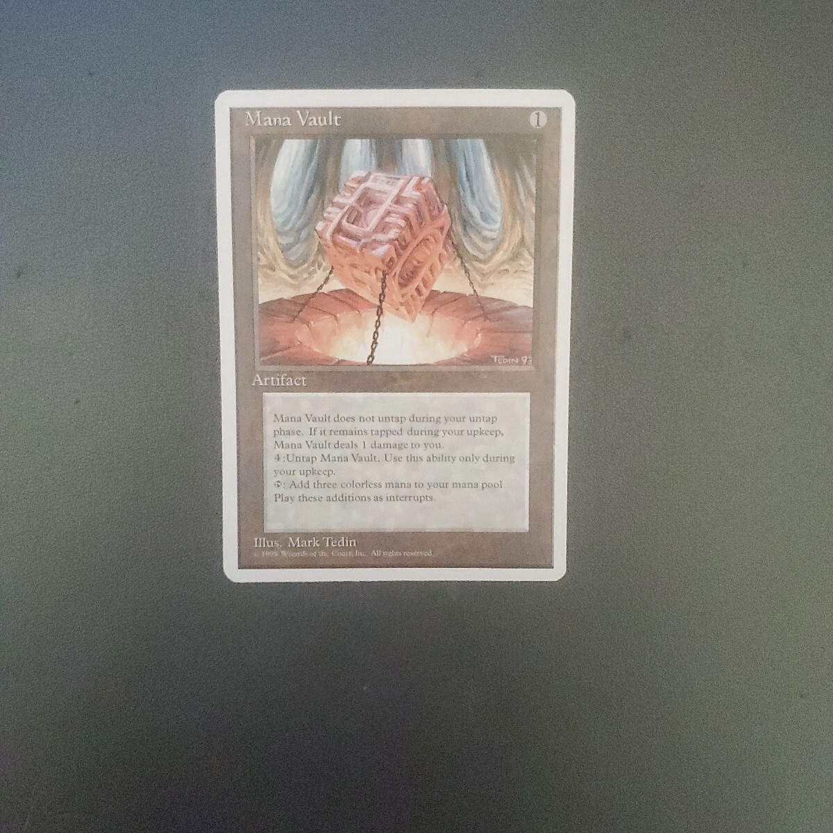 魔力の櫃 1枚 MTG Mana Vault（魔力の櫃） 英語第4版 魔力