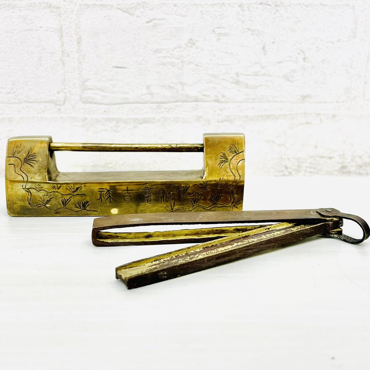 □李朝 錠前 鍵□