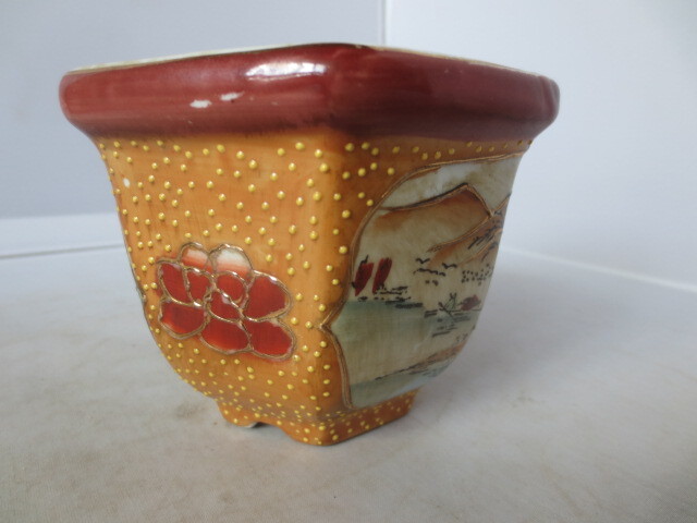 九谷 福美 絵鉢 盆栽鉢 九谷 福美 絵鉢 盆栽鉢 九谷 福美 絵鉢 盆栽鉢