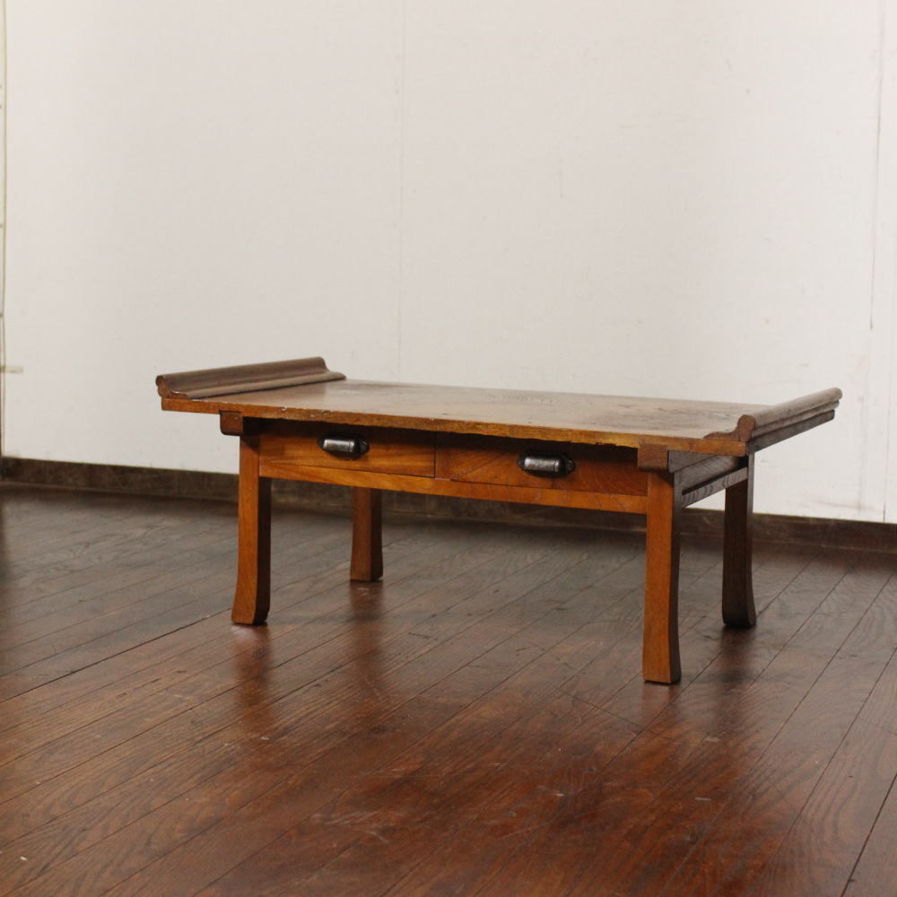 昭和レトロ・木製テーブル・アンティーク・ヴィンテージ・古家具文机