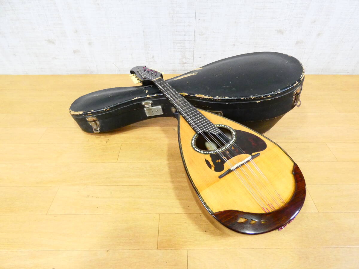 落合忠男 マンドリン 1971年製 ケース付き マンドリン 落合忠男 1971年