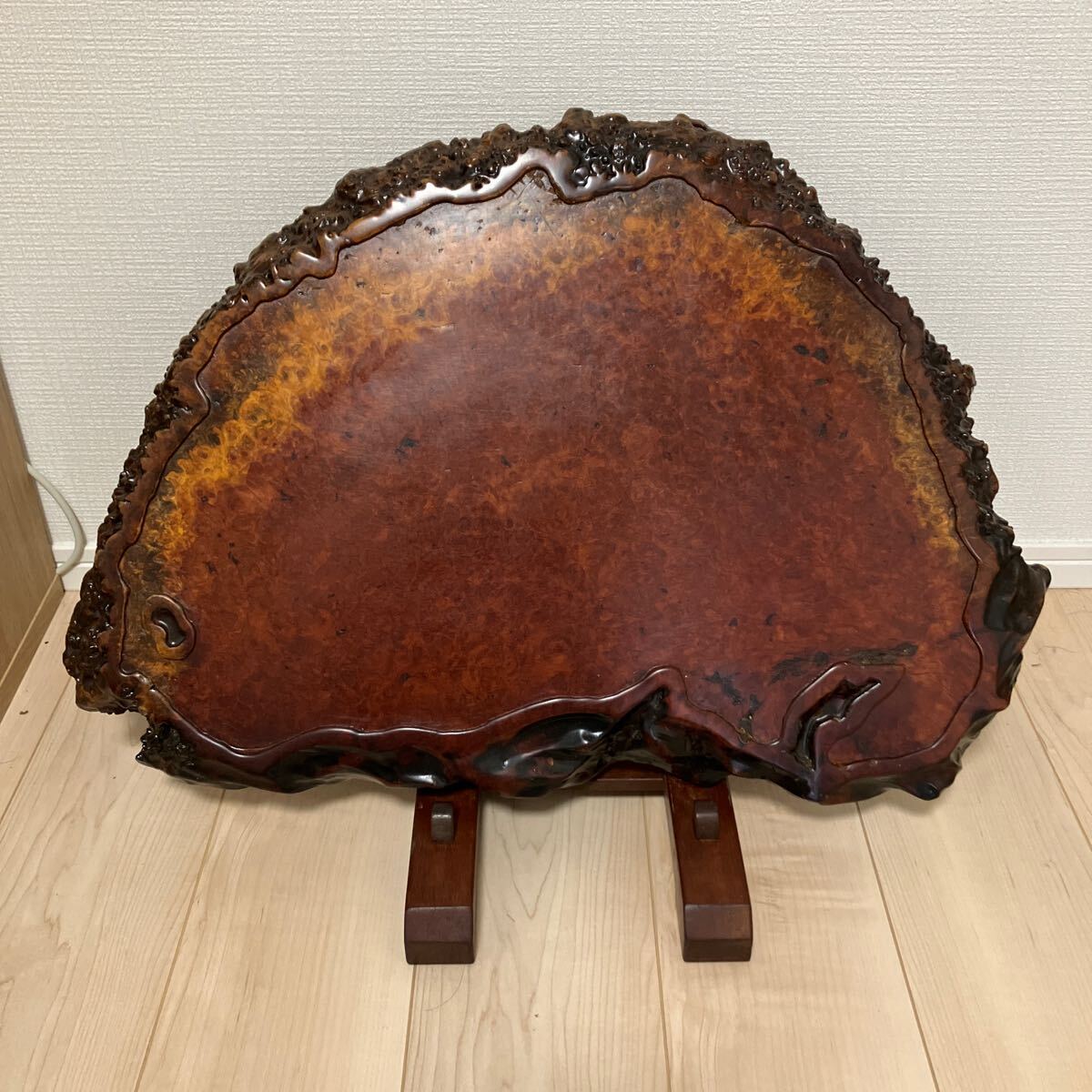 花梨 敷板 天板 一枚板 葡萄杢 玉杢 瘤杢 花台 天然木 置台 敷 【公式