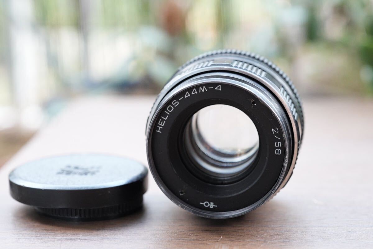 18 美品 ぐるぐるボケ heliosヘリオス44M キャノン ミラーレス用